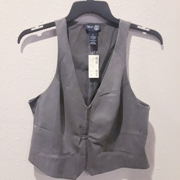 Venezia size 14 Gray Vest from Lane Bryant New - Picture 2 of 8